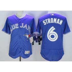 Cheap Marcus Stroman Blue Jays Jersey From China Blue FLEXBASE #6