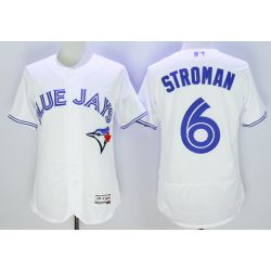 Cheap Marcus Stroman Blue Jays Jersey From China White FLEXBASE #6