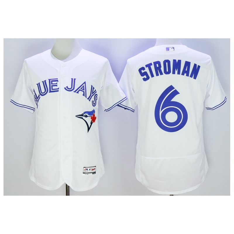 Cheap Marcus Stroman Blue Jays Jersey From China White FLEXBASE #6 Cheap Marcus Stroman Blue Jays Jersey From China White FLEXBASE #6