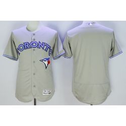Cheap Blue Jays Jersey From China Gray Blank FLEXBASE