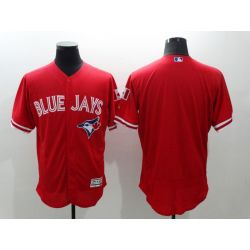 Cheap Blue Jays Jersey From China Red Blank FLEXBASE