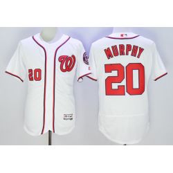 Cheap Daniel Murphy Nationals Jersey From China White FLEXBASE #20