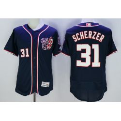 Cheap Max Scherzer Nationals Jersey From China Blue FLEXBASE #31