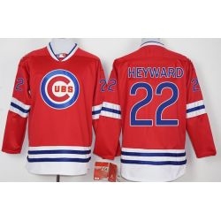 Cheap Jason Heyward Cubs Hockey Jersey From China Red #22