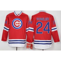 Cheap Dexter Fowler Cubs Hockey Jersey From China Red #24