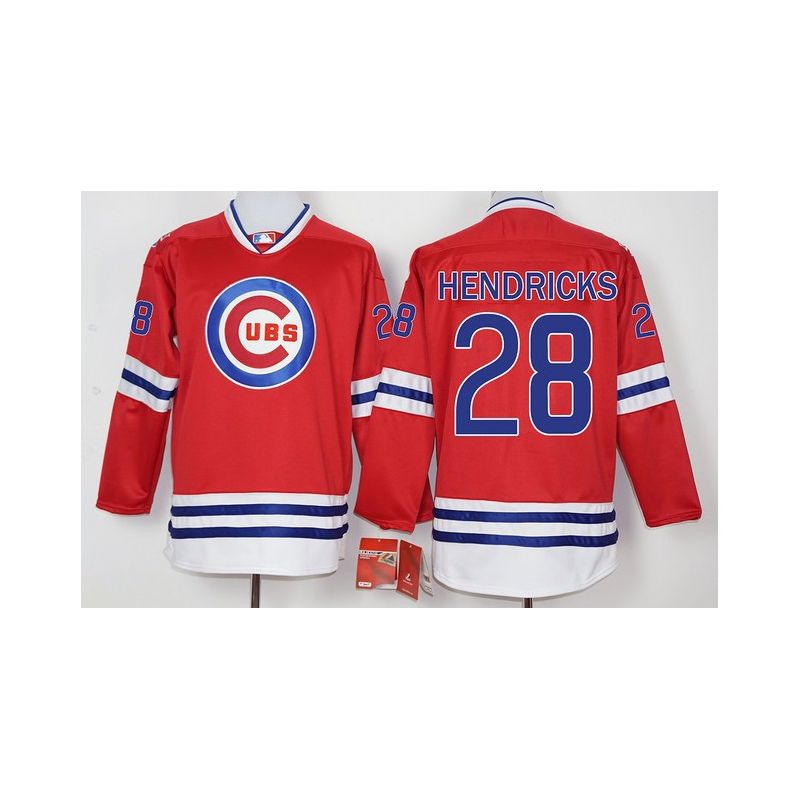 Cheap Kyle Hendricks Cubs Hockey Jersey From China Red #28