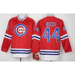 Cheap Anthony Rizzo Cubs Hockey Jersey From China Red #44