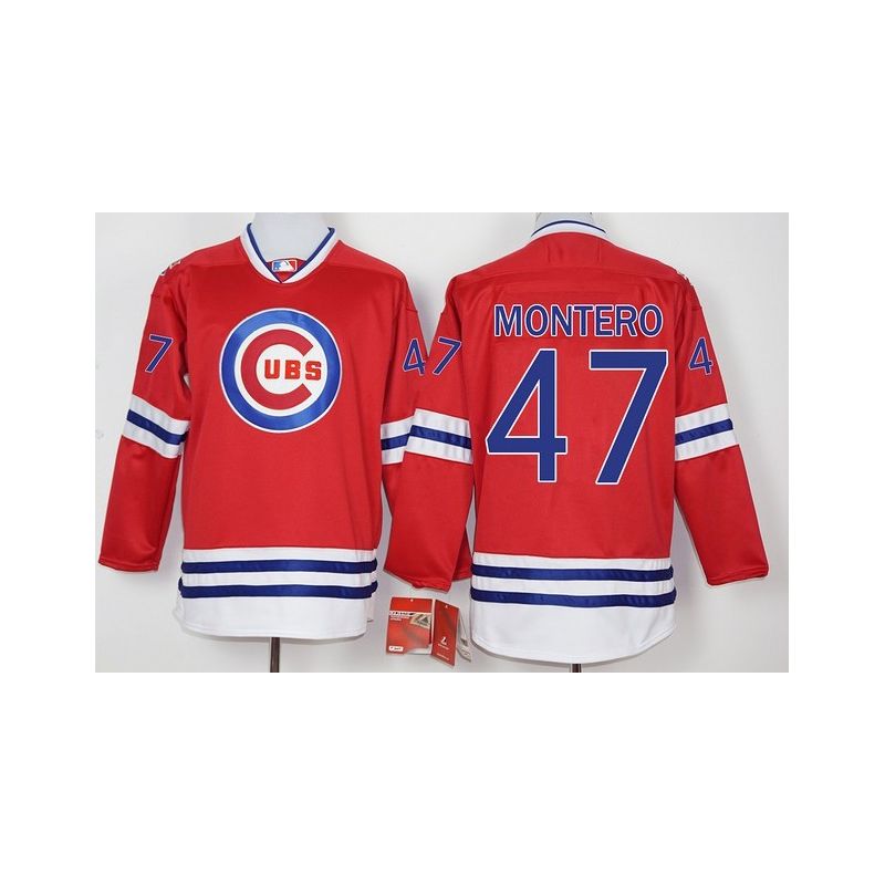 Cheap Miguel Montero Cubs Hockey Jersey From China Red #47