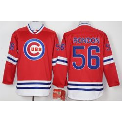 Cheap Hector Rondon Cubs Hockey Jersey From China Red #56