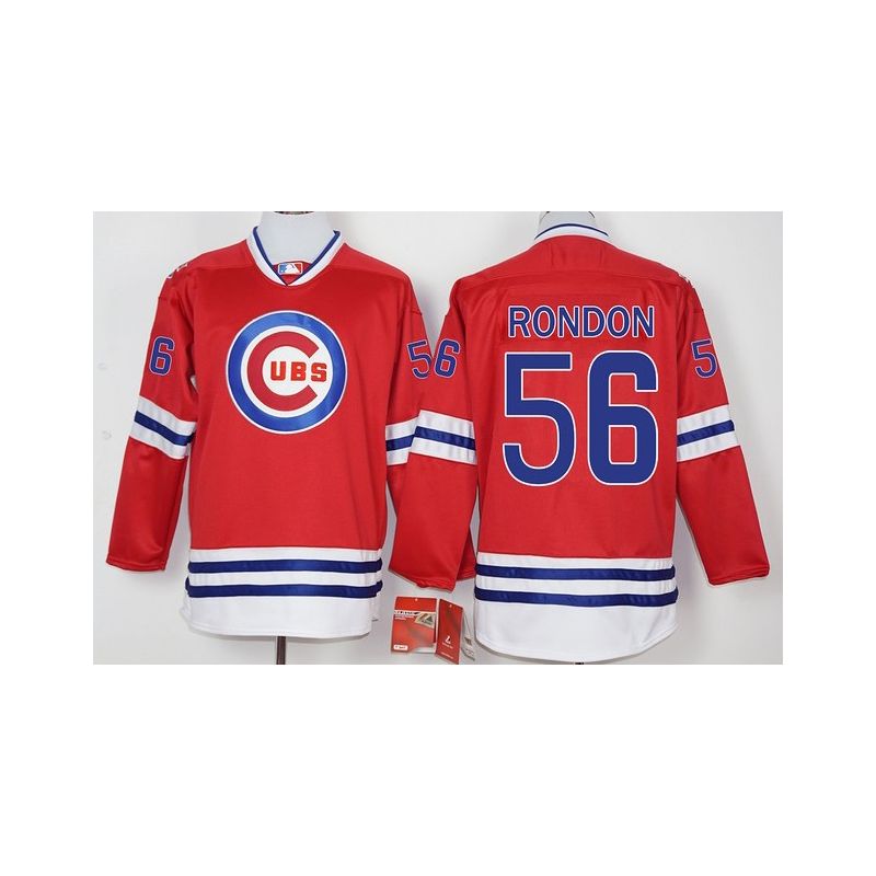 Cheap Hector Rondon Cubs Hockey Jersey From China Red #56