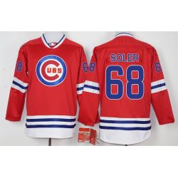 Cheap Jorge Soler Cubs Hockey Jersey From China Red #68