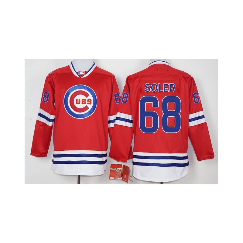 Cheap Jorge Soler Cubs Hockey Jersey From China Red #68