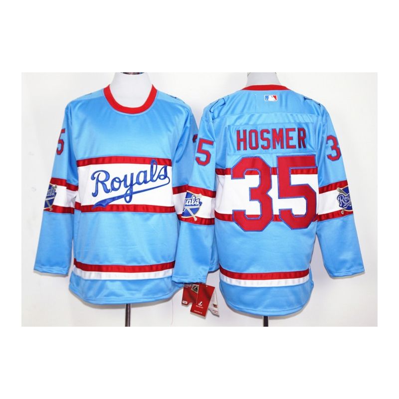 Cheap Eric Hosmer Royals Hockey Jersey From China Light Blue #35