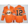 Cheap Joe Panik Giants Hockey Jersey From China Orange #12