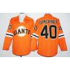 Cheap Madison Bumgarner Giants Hockey Jersey From China Orange #40