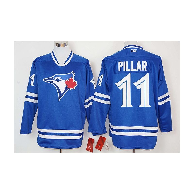 Cheap Kevin Pillar Blue Jays Hockey Jersey From China Blue #11