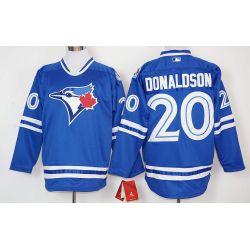 Cheap Josh Donaldson Blue Jays Hockey Jersey From China Blue #20