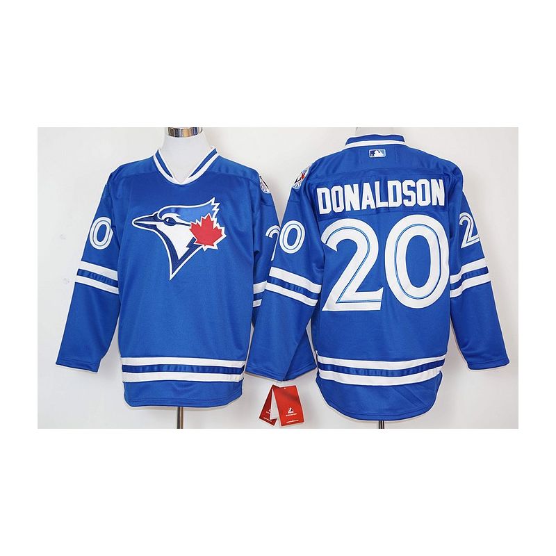 Cheap Josh Donaldson Blue Jays Hockey Jersey From China Blue #20