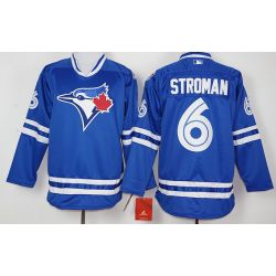 Cheap Russell Martin Blue Jays Hockey Jersey From China Blue #55