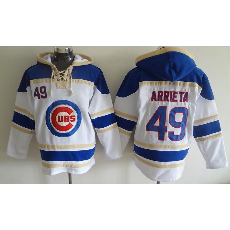 Cheap Jake Arrieta Cubs Hoodie From China White #49