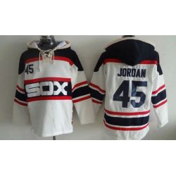 Cheap Michael Jordan White Sox Hoodie From China White #45