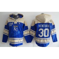 Cheap Yordano Ventura Royals Hoodie From China Royal Blue #30