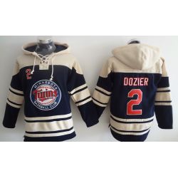 Cheap Brian Dozier Twins Hoodie From China Blue #2