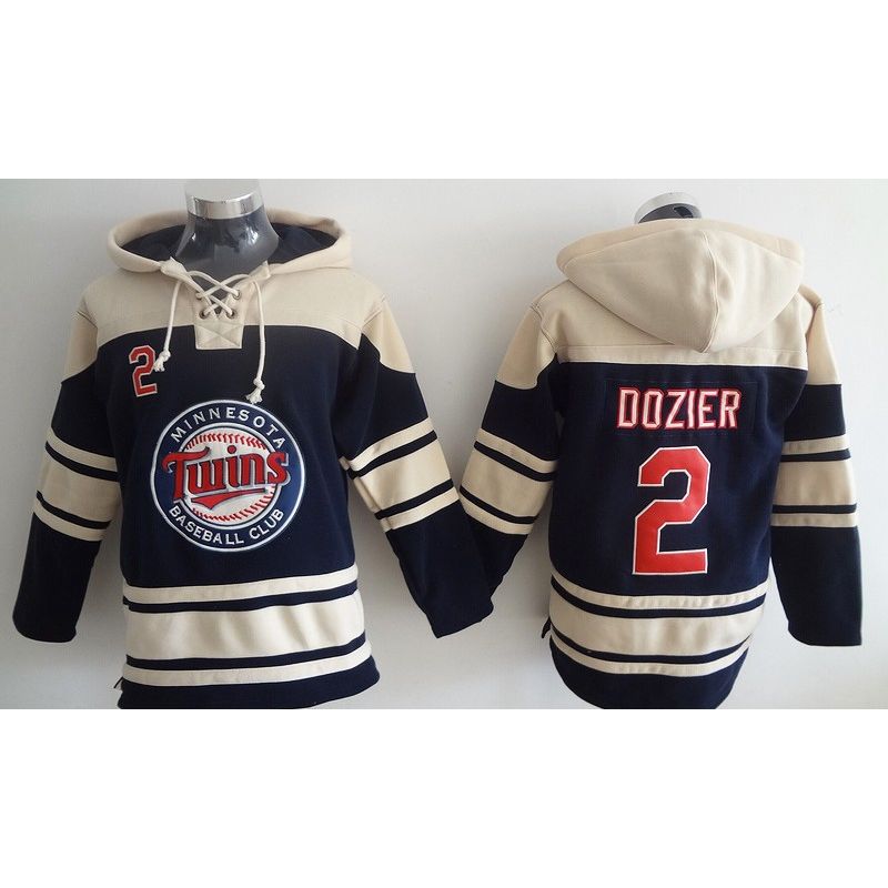 Cheap Brian Dozier Twins Hoodie From China Blue #2