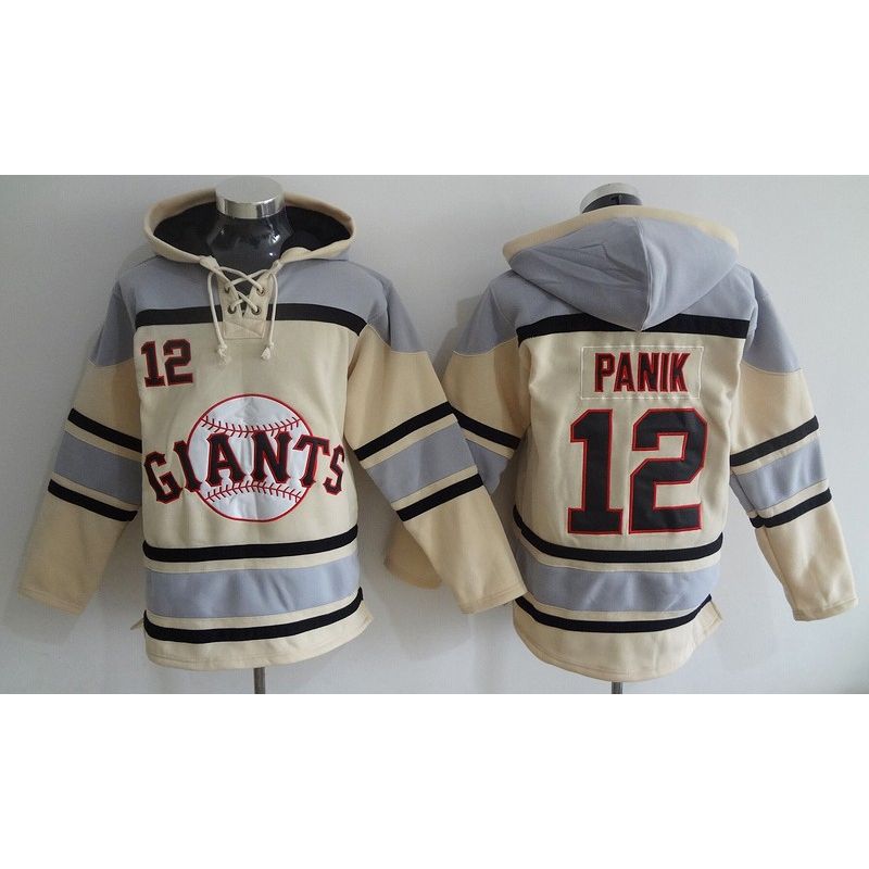 Cheap Joe Panik Giants Hoodie From China Cream #12