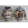 Cheap Buster Posey Giants Hoodie From China Cream #28