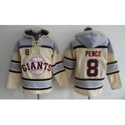 Cheap Hunter Pence Giants Hoodie From China Cream #8