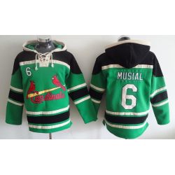 Cheap Stan Musial Cardinals Hoodie From China Green #6