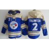 Cheap Troy Tulowitzki Blue Jays Hoodie From China Blue #2