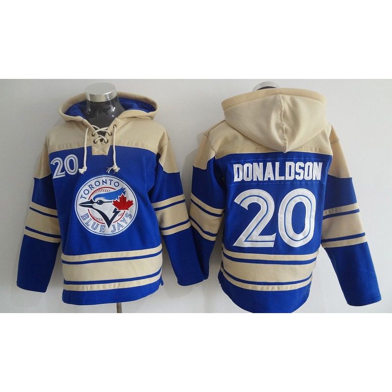 Cheap Josh Donaldson Blue Jays Hoodie From China Blue #20