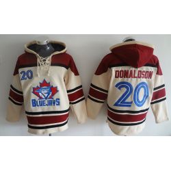 Cheap Josh Donaldson Blue Jays Hoodie From China Cream #20