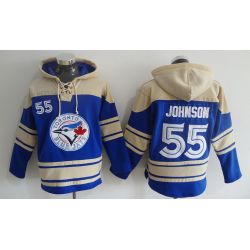 Cheap Josh Johnson Blue Jays Hoodie From China Blue #55