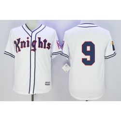 Cheap Roy Hobbs Knights White Jersey From China #9 In Men Women Youth Size