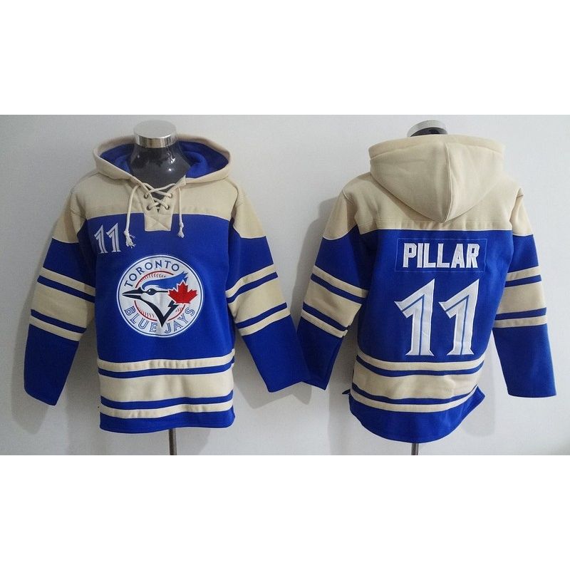 Cheap Kevin Pillar Blue Jays Hoodie From China Blue #11