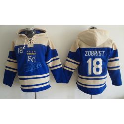 Cheap Ben Zobrist Royals Hoodie From China Royal Blue #18