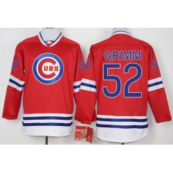 Cheap Justin Grimm Cubs Hockey Jersey From China Red #52