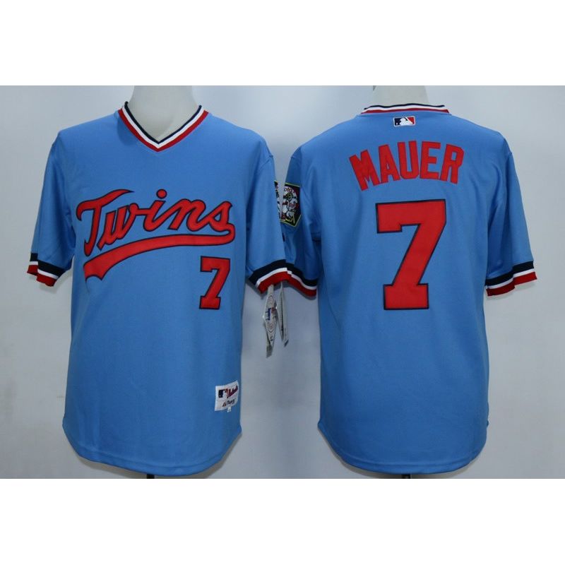 Cheap Joe Mauer Twins Jersey From China Blue throwback #7 Cheap Joe Mauer Twins Jersey From China Blue throwback #7