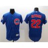 Cheap Jason Heyward Cubs Jersey From China 2016 FlexBase Blue #22 In Men Women Youth Size