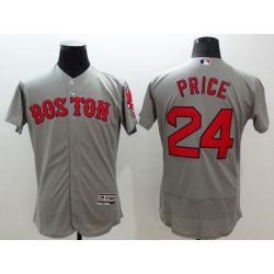 Cheap David Price Red Sox Jersey From China 2016 FlexBase Grey #24 In Men Women Youth Size