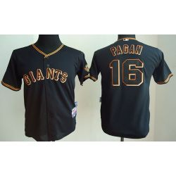 Cheap Angel Pagan Giants Youth Jersey From China Black #16