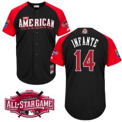 Cheap Omar Infante Royals American League Jersey From China #14 In Men Women Youth Size