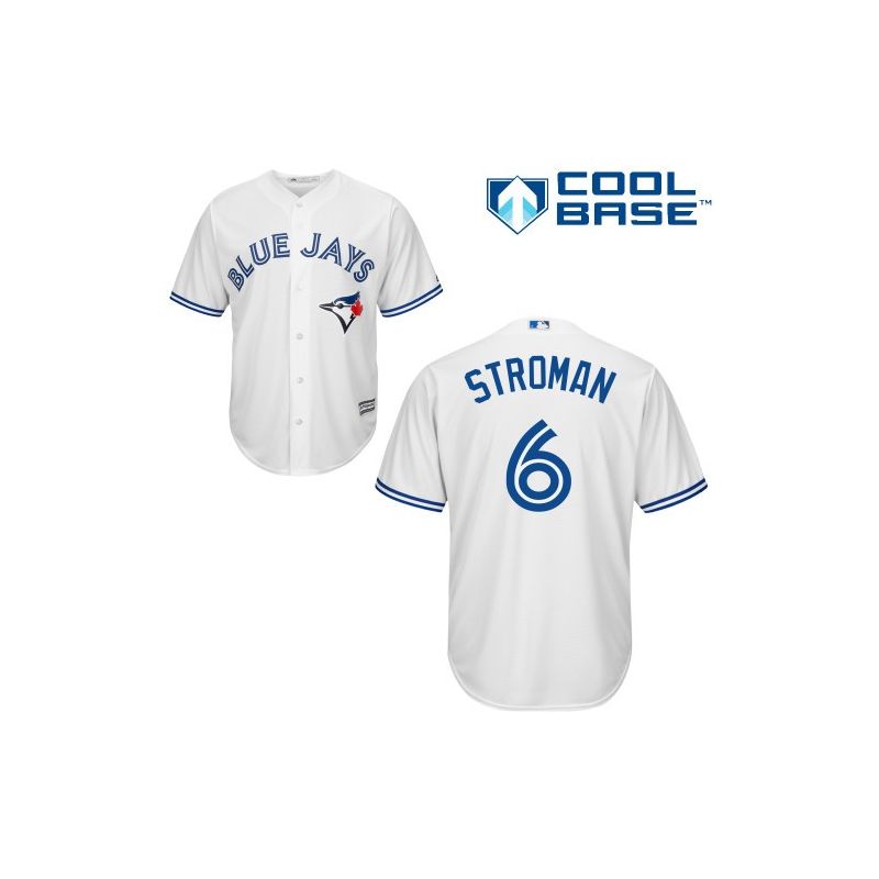 Cheap Marcus Stroman Blue Jays White Jersey From China #6 In Men Women Youth Size