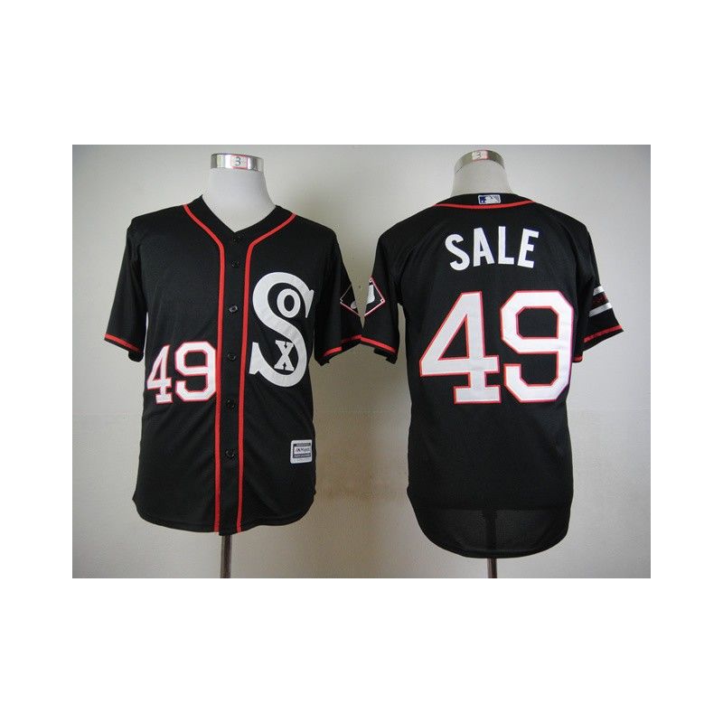 Cheap Chris Sale White Sox Black 2015 new Jersey From China #49 In Men Women Youth Size