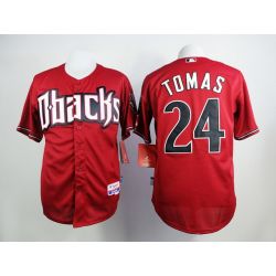 Cheap Yasmany Tomas Diamondbacks Red Jersey From China #24 In Men Women Youth Size