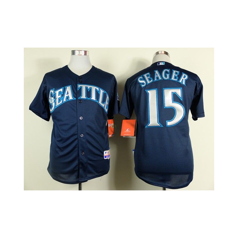 Cheap Kyle Seager Mariners Blue Jersey From China #15 In Men Women Youth Size