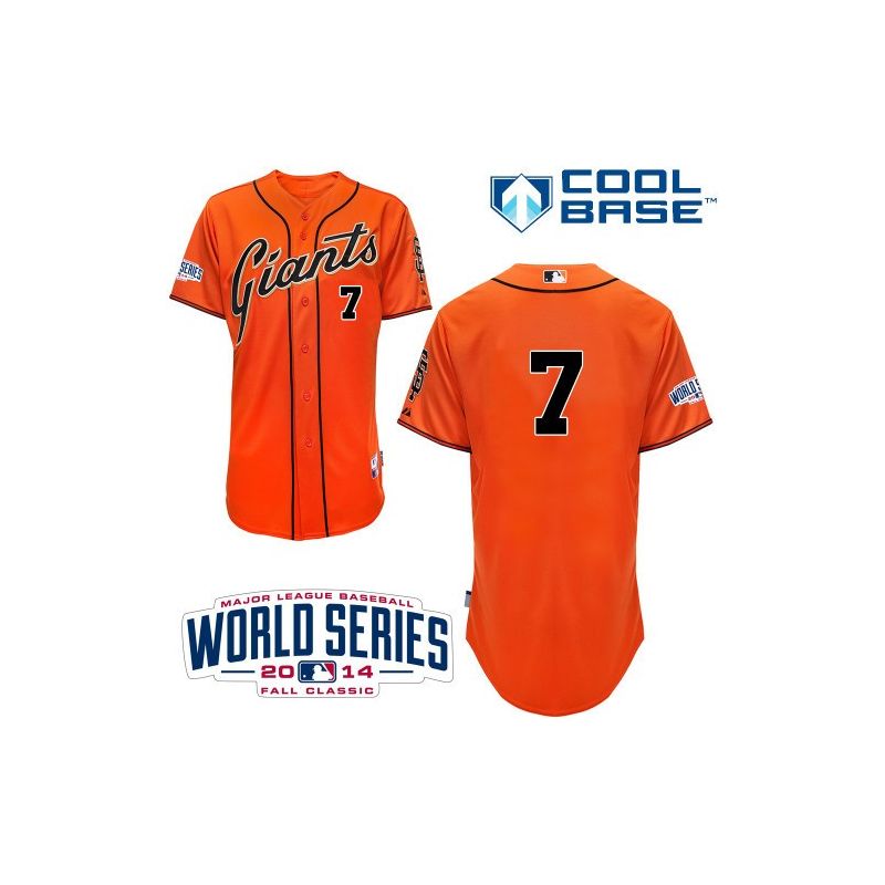 Cheap Gregor Blanco Giants Orange Jersey From China #7 In Men Women Youth Size